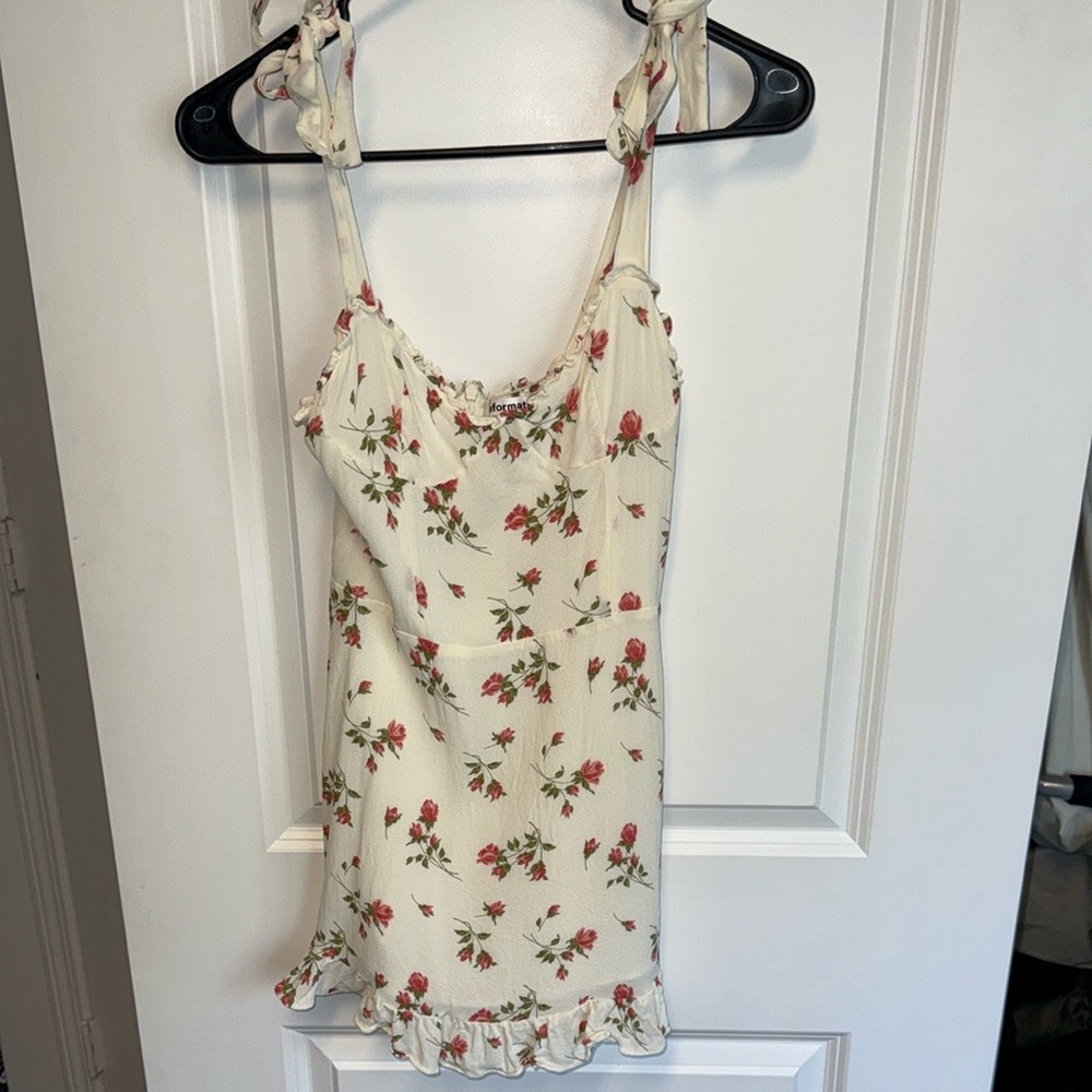 Reformation Rose Tie Strap Dress
